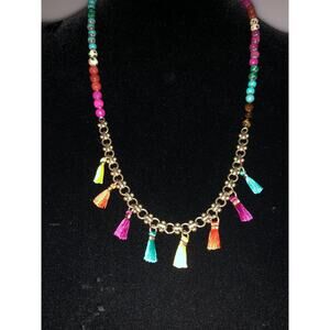 CHLOE + ISABEL boho rainbow statement piece - N086